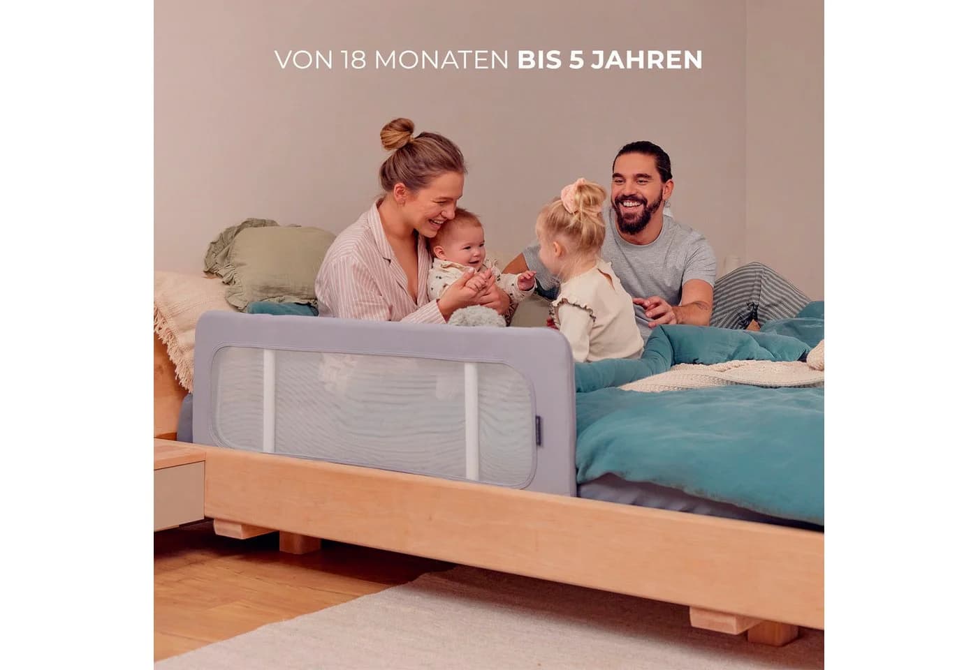 Kinderkraft Bettschutzgitter Guard and Dream Grau - Bild 5