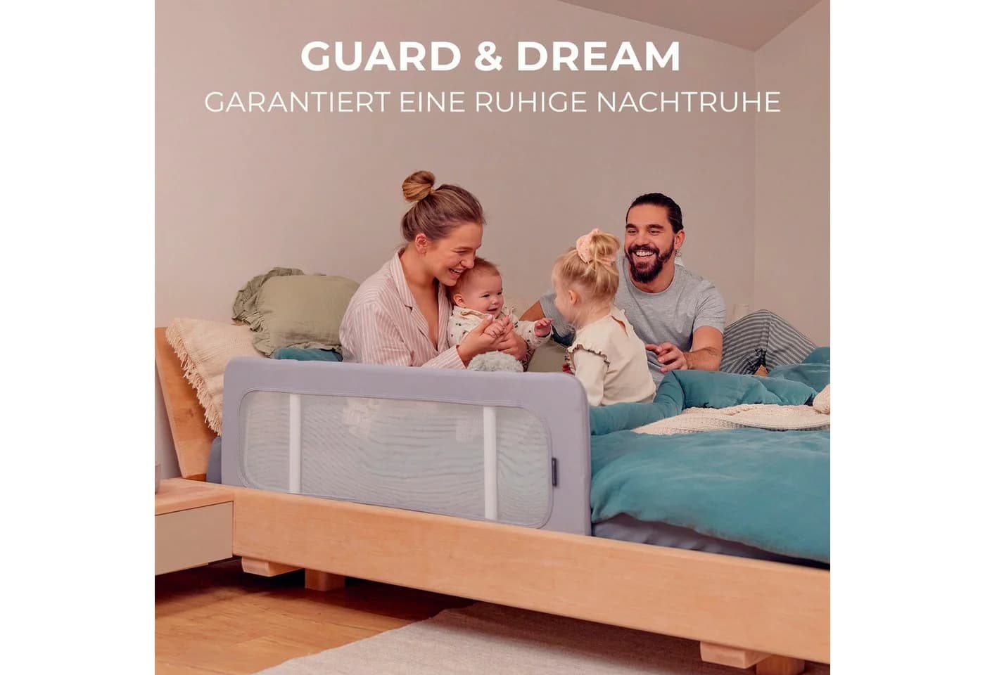 Kinderkraft Bettschutzgitter Guard and Dream Schwarz