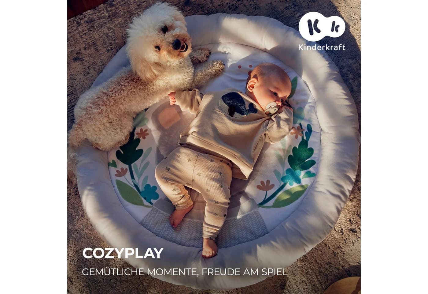 Kinderkraft COZYPLAY Spielmatte Grau - Bild 3
