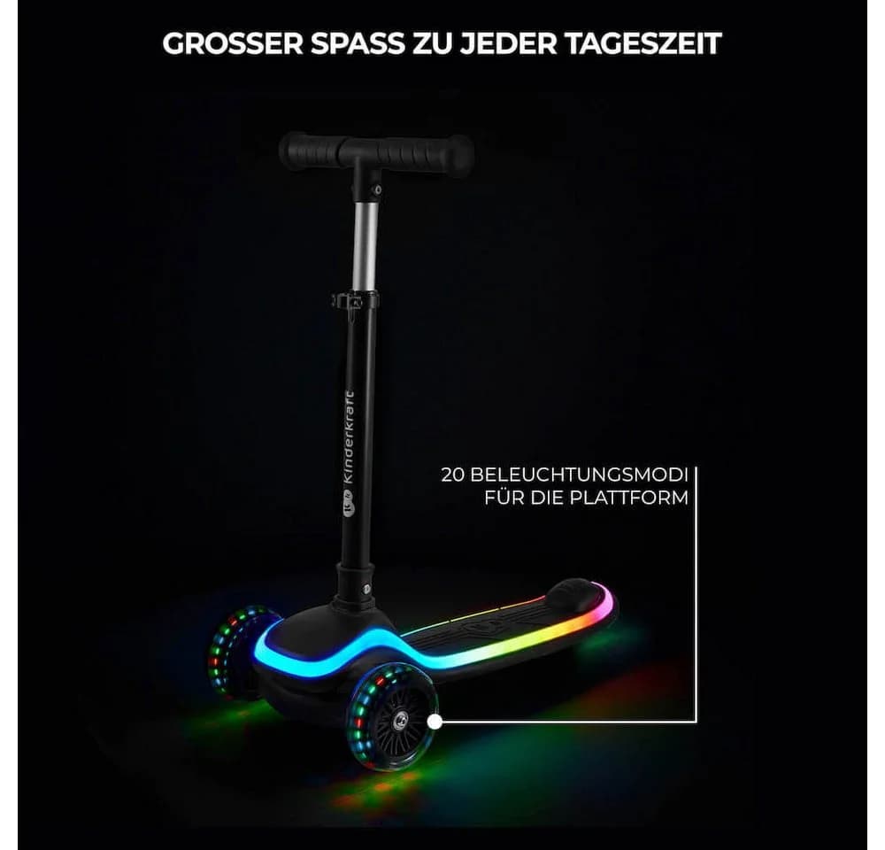 Kinderkraft LED-Dreiradscooter Raket 2-5 Jahre - Bild 2