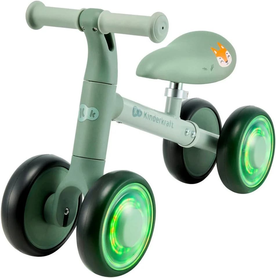KINDERKRAFT CUTIE FLASH Laufrad Grün mit RGB-Lichtern - Bild 2