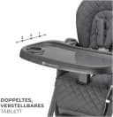 KINDERKRAFT TULO Hochstuhl Grau 3-in-1 mit Rollen Bild 5