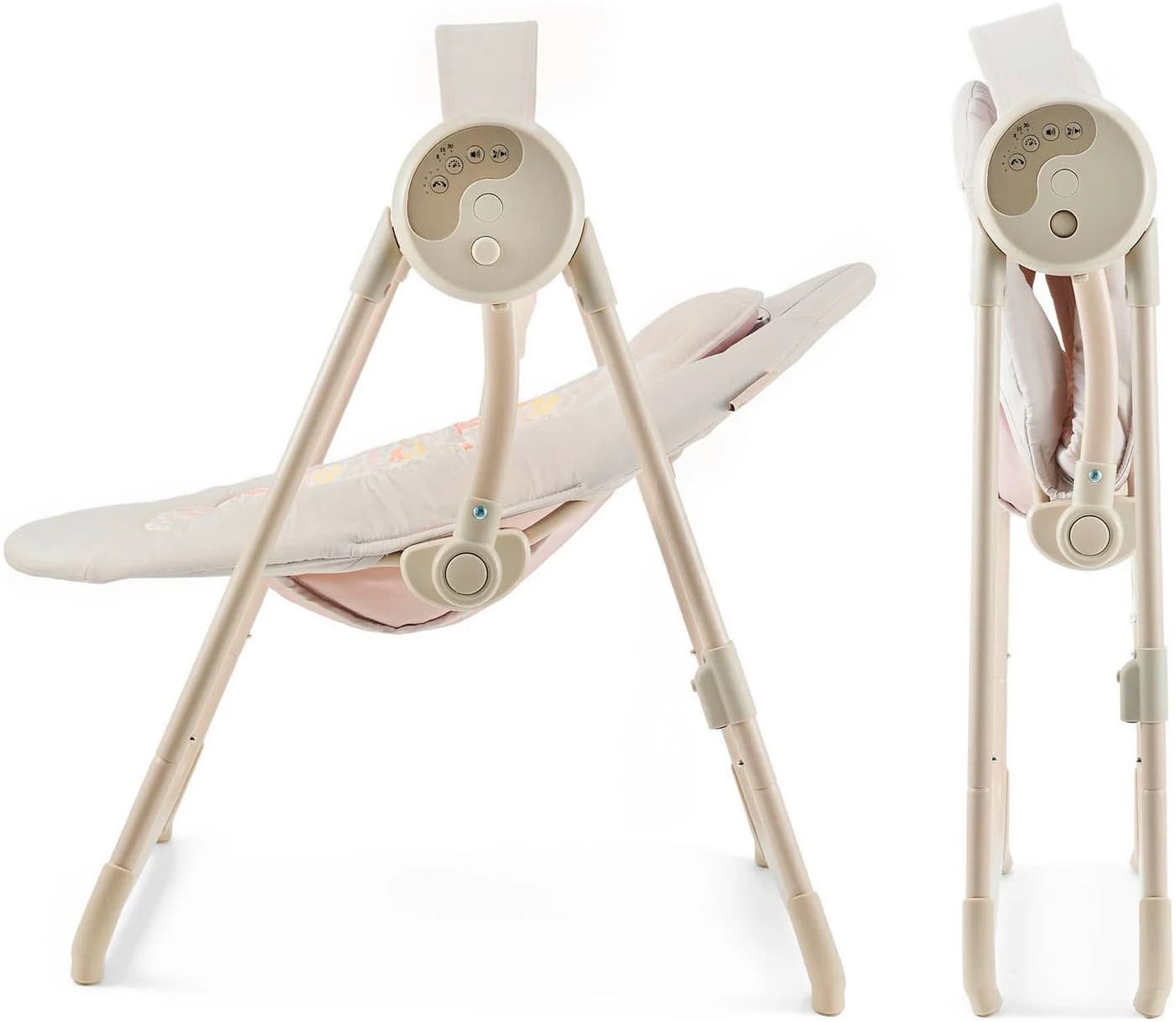 KINDERKRAFT Swingee Babywippe Elektrisch Beige mit Timer - Bild 3