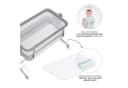 Kinderkraft Beistellbett Neste Up 2 Grau 2-in-1 Babybett Bild 4