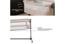 Kinderkraft Beistellbett Neste Up 2 Grau 2-in-1 Babybett Bild 5