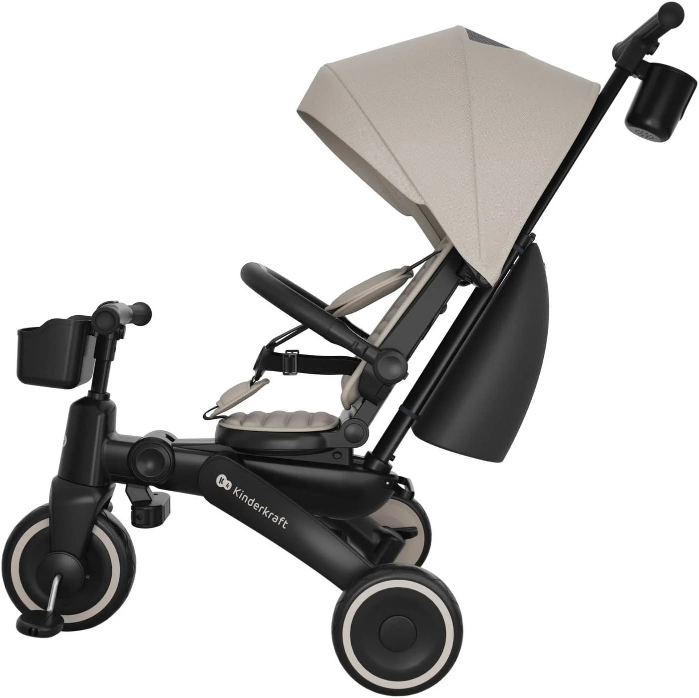 KINDERKRAFT Dreirad Jazz 3 Beige 6-in-1 Klappbar - Bild 3