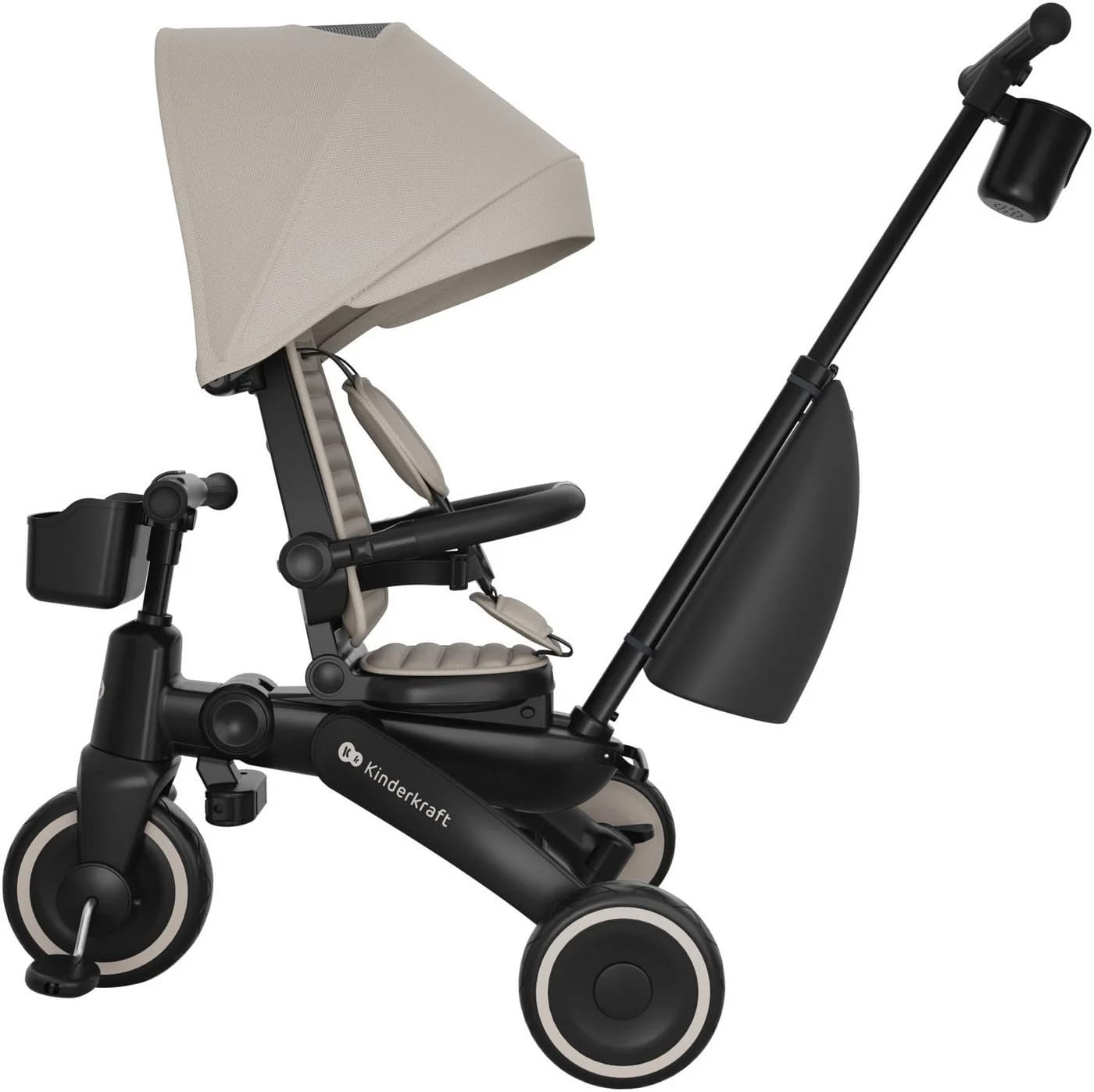 KINDERKRAFT Dreirad Jazz 3 Beige 6-in-1 Klappbar - Bild 4