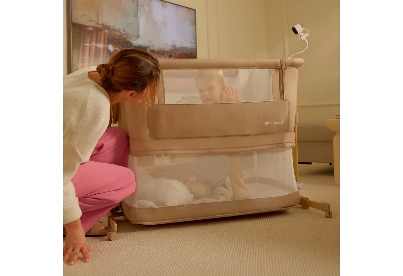 Kinderkraft Beistellbett Nestee Grow 2 3-in-1 mit Matratze - Bild 5