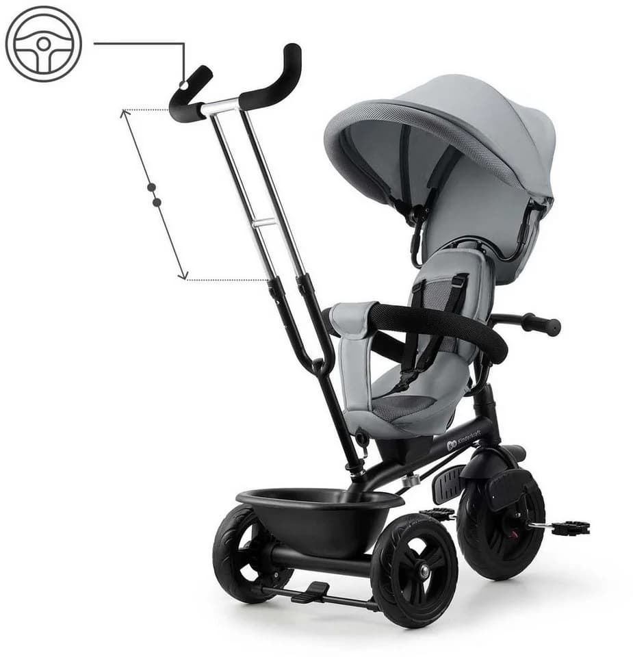 Kinderkraft Dreirad FREEWAY Grau mit 360° Sitz - Bild 5