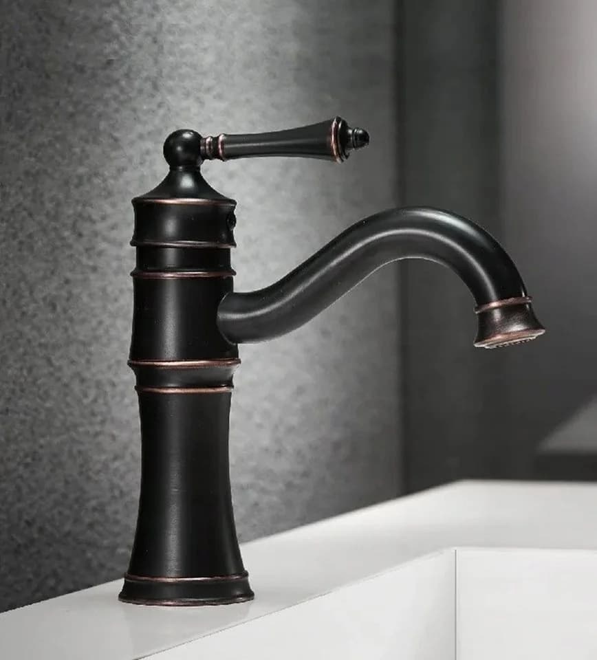 wohnwerk.idee Waschtischarmatur Vintage Old Black