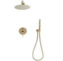 wohnwerk.idee Duschsystem Lungo Regendusche Unterputz Gold Matt Poliert Bild 1