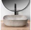 wohnwerk.idee Aufsatzwaschbecken Livia Beige/Grau Stein Optik Bild 3