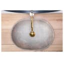 wohnwerk.idee Aufsatzwaschbecken oval Steinoptik Keramik beige Bild 3