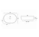 wohnwerk.idee Aufsatzwaschbecken oval Steinoptik Keramik beige Bild 5