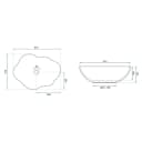 wohnwerk.idee Aufsatzwaschbecken Pearl White Goldrand Bild 5