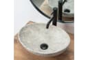wohnwerk.idee Aufsatzwaschbecken Grau Marmor Optik Keramik Bild 4