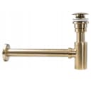 wohnwerk.idee Siphon Ablaufgarnitur Waschbecken Gold Matt Bild 1