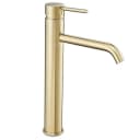 wohnwerk.idee Aufsatzwaschbecken Designer Waschbecken mit gebürstetem Gold, Rechteckig, Struktur-Design Bild 4