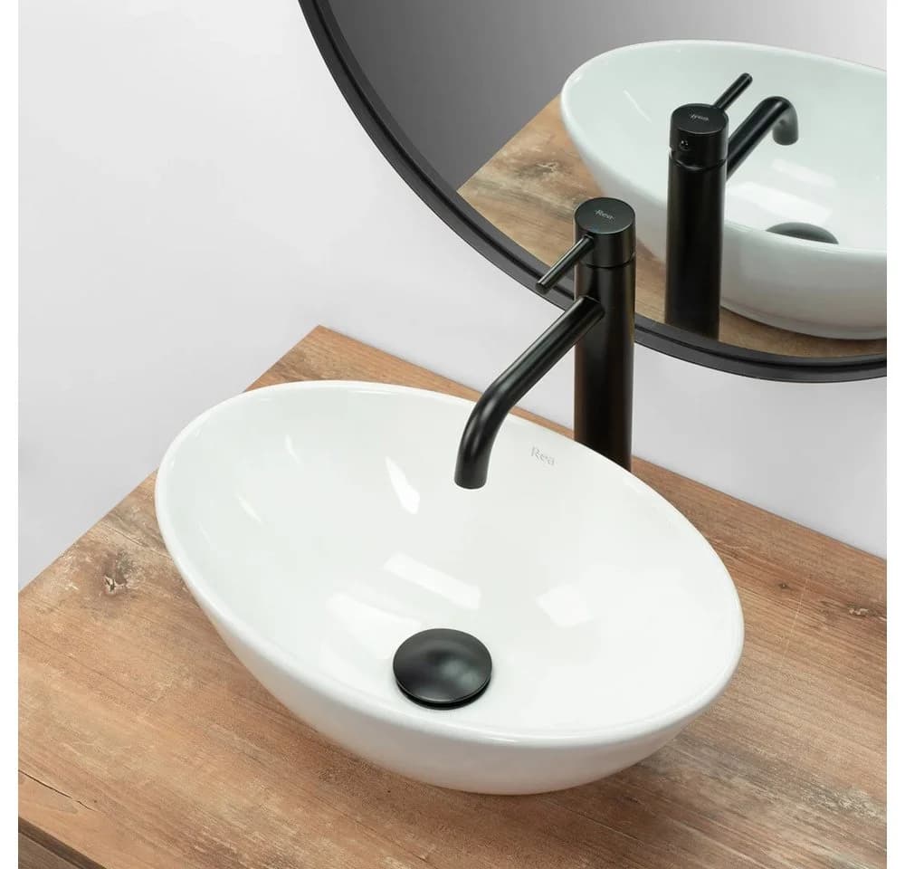 wohnwerk.idee Aufsatzwaschbecken Pamela Mini Keramik Weiß - Bild 5