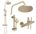 wohnwerk.idee Duschsystem PAROT Matt Gold mit Thermostat Bild 1