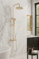 wohnwerk.idee Duschsystem PAROT Matt Gold mit Thermostat Bild 2