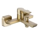wohnwerk.idee Badewannenarmatur Argus Gold Matt Schwarz Matt mit Handbrause Bild 3