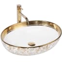 wohnwerk.idee Aufsatzwaschbecken Margot Schwarz Weiß Türkis Gold Orientalisch Bild 2