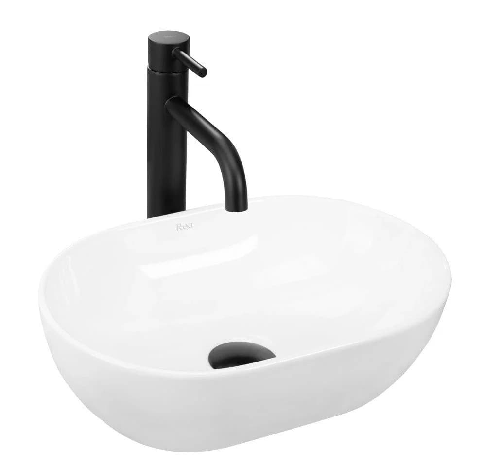 wohnwerk.idee Aufsatzwaschbecken Keramik Weiß Amelia - Bild 2