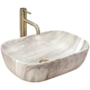 wohnwerk.idee Aufsatzwaschbecken Marmoroptik Beige Keramik Bild 2