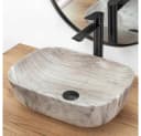 wohnwerk.idee Aufsatzwaschbecken Marmoroptik Beige Keramik Bild 5