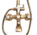 wohnwerk.idee Duschsystem Bergamo Antik-Gold Retro Regendusche mit Handbrause Bild 1