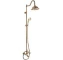 wohnwerk.idee Duschsystem Bergamo Antik-Gold Retro Regendusche mit Handbrause Bild 3