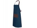 Fartuchy.pl Kochschürze JEANS Blau mit Tasche - Gastronomie-Kellnerschürze Bild 2