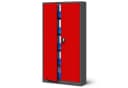 Jan Nowak Aktenschrank Metall Anthrazit-Rot 90x185x40 cm Bild 2