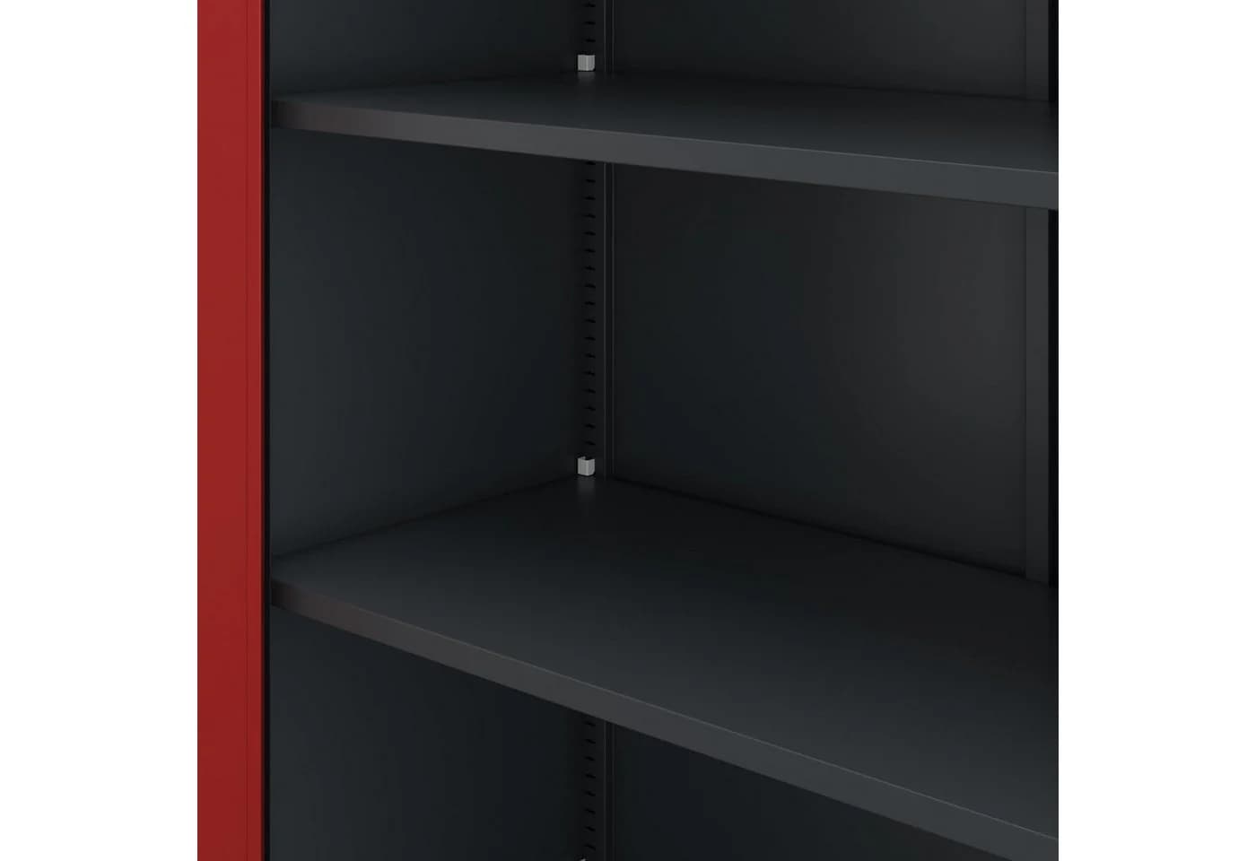 Jan Nowak Aktenschrank Metall Anthrazit-Rot 90x185x40 cm - Bild 3