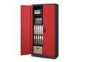 Jan Nowak Aktenschrank Metall Anthrazit-Rot 90x185x40 cm Bild 4