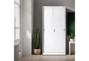 Jan Nowak Aktenschrank KUBA Schiebetüren 90 cm Weiß Bild 5