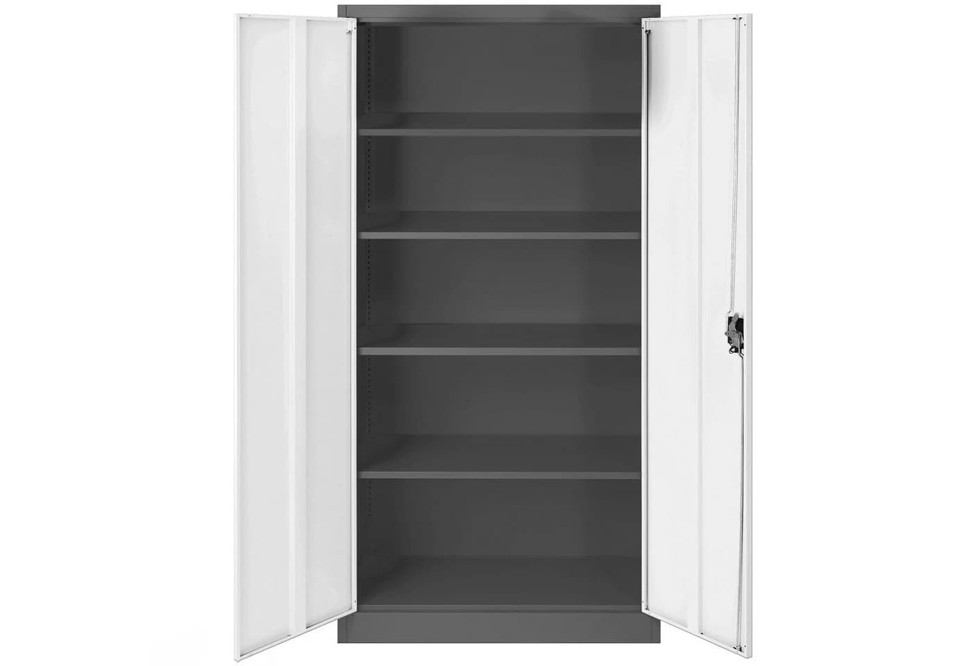 Jan Nowak Aktenschrank Metall 90 cm Anthrazit-Weiß - Bild 3