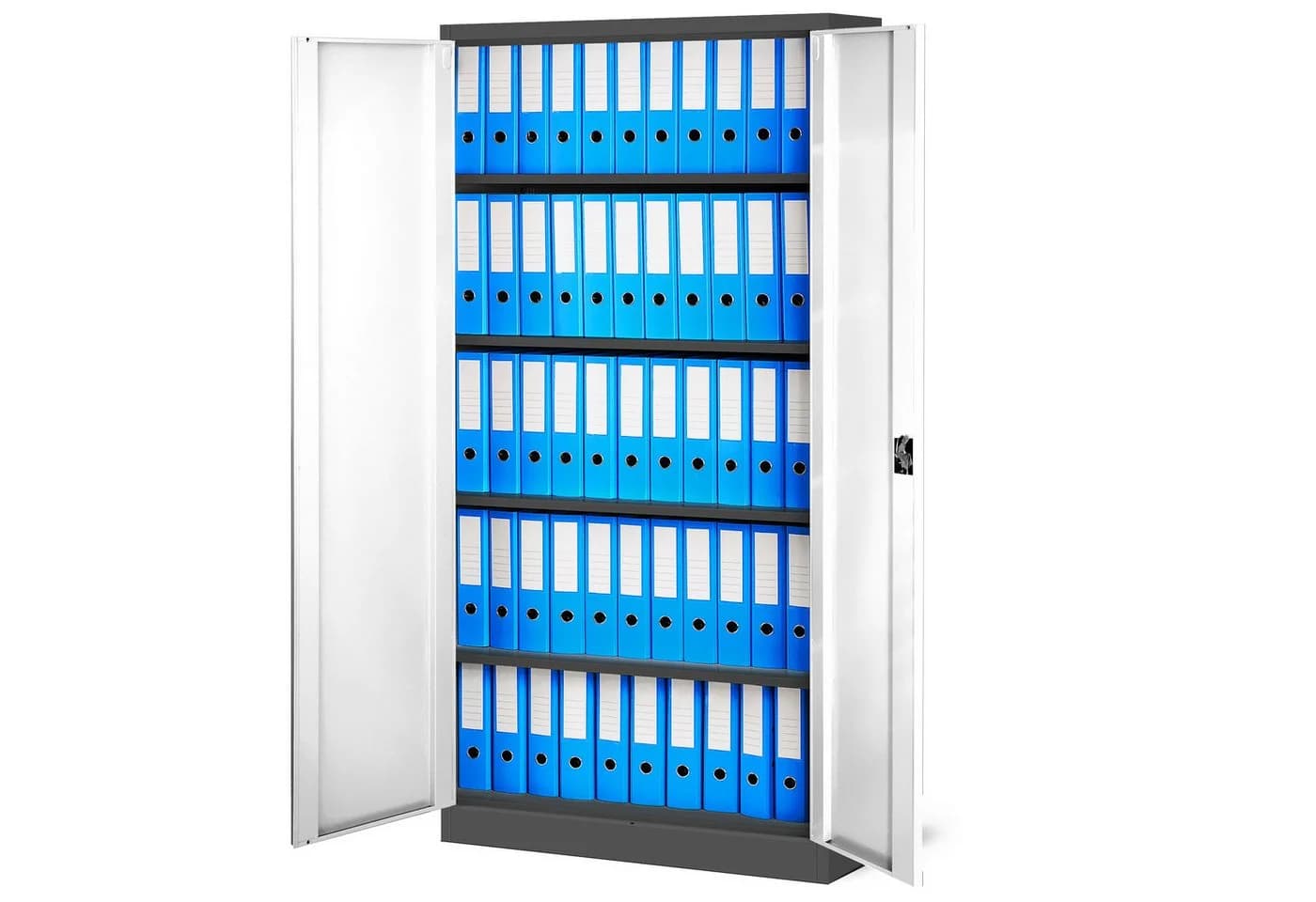 Jan Nowak Aktenschrank Metall 90 cm Anthrazit-Weiß - Bild 4