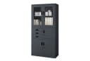 Jan Nowak Aktenschrank Metall mit Tresor und Glasvitrine Anthrazit Bild 2