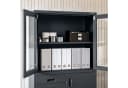 Jan Nowak Aktenschrank Metall mit Tresor und Glasvitrine Anthrazit Bild 5