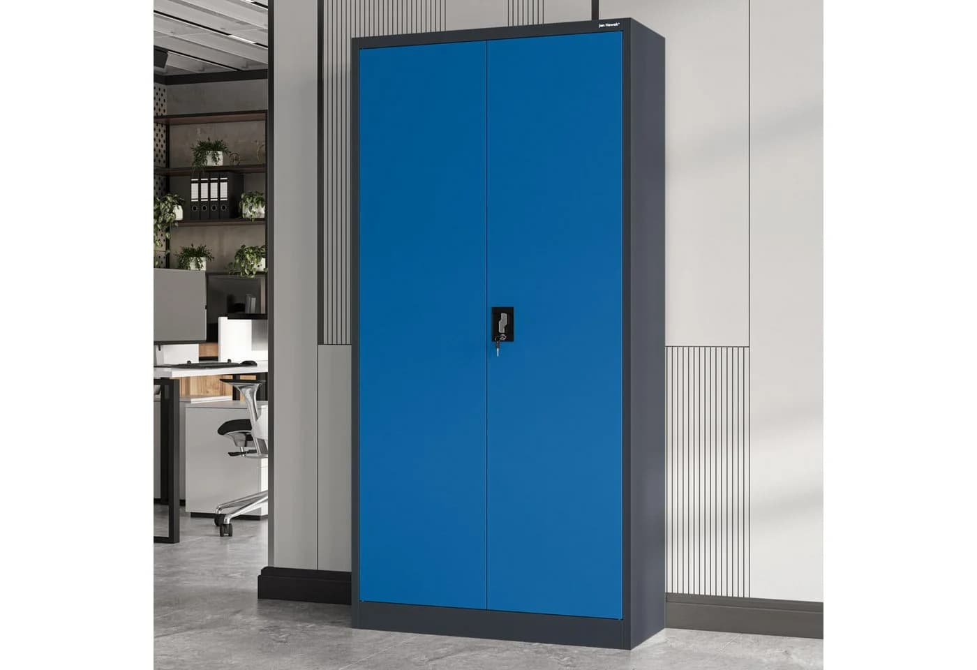 Jan Nowak Aktenschrank Metall 90x185x40 cm abschließbar - Bild 5