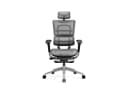 DIABLO CHAIRS Bürostuhl V-Master Grau Netzstoff ergonomisch mit Beinstütze Bild 1