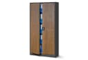 Jan Nowak Aktenschrank Metall Anthrazit/Nussbaum 90 cm Bild 2
