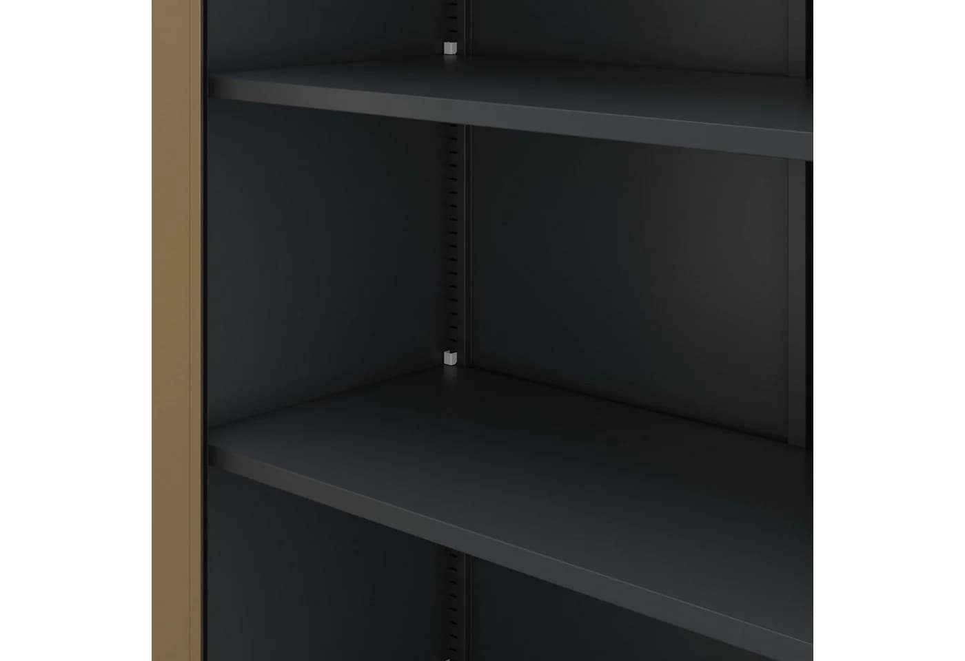 Jan Nowak Aktenschrank Metall Anthrazit/Nussbaum 90 cm - Bild 4