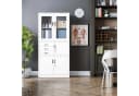 Jan Nowak Aktenschrank Metall mit Tresor und Glasvitrine Weiß Bild 5
