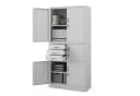 Jan Nowak Aktenschrank Metall mit Tresor Schloss Grau Bild 1