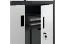 Jan Nowak Aktenschrank Stahl mit Tresor 90 cm Anthrazit-Weiß Bild 5