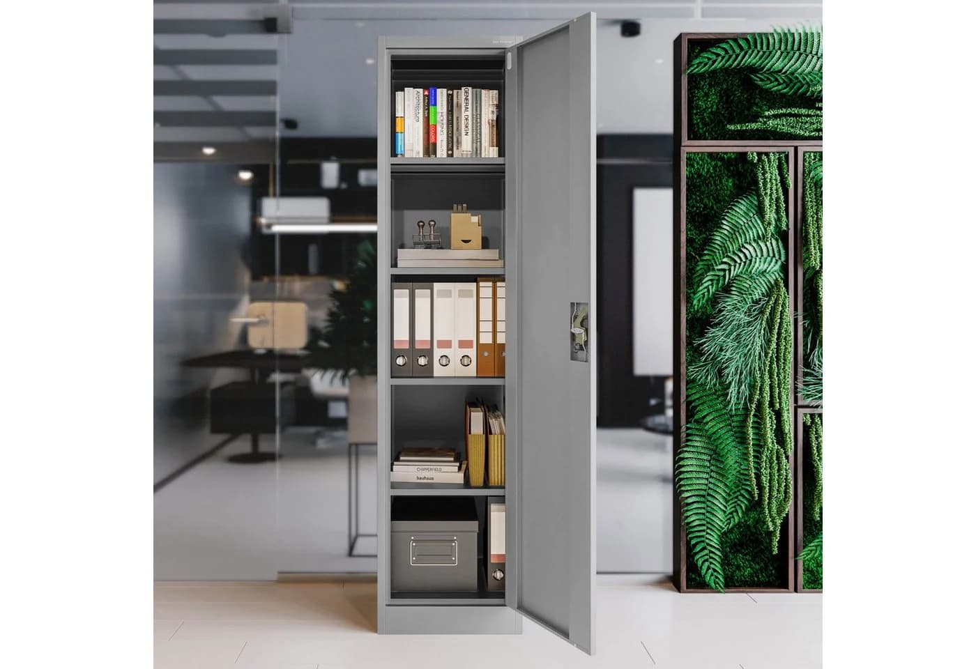 Jan Nowak Aktenschrank Metall ALEX 45 cm Grau - Bild 5