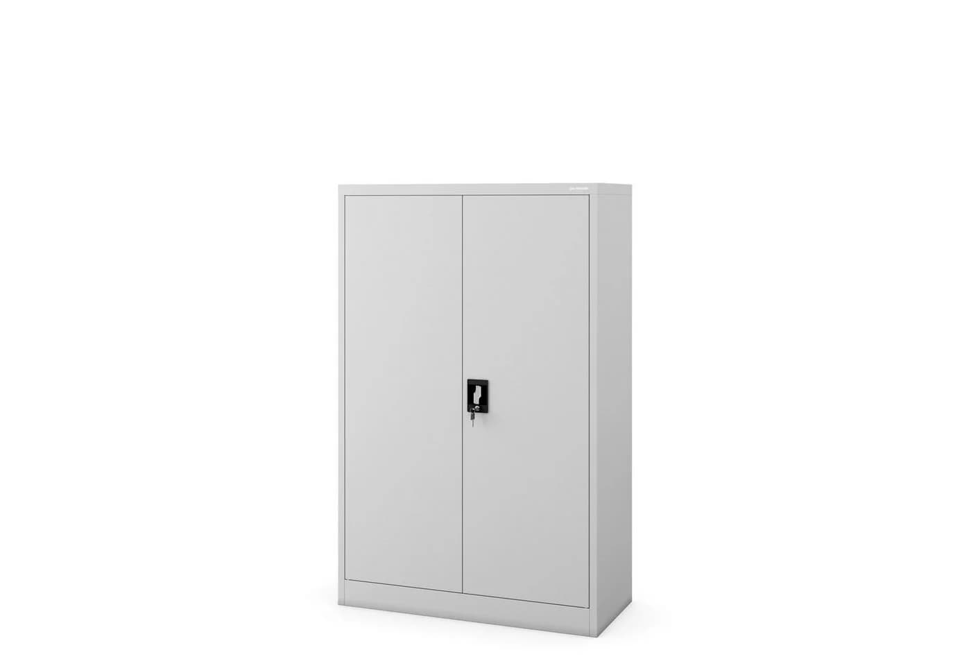 Jan Nowak Aktenschrank KEVIN Metall Grau 90x140 cm mit Schloss - Bild 2
